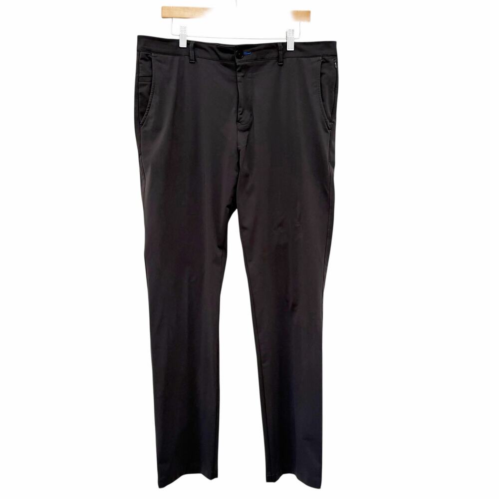 Twillory Gray Performance Tailored Fit Flat Front Golf Pants Sz 36x32